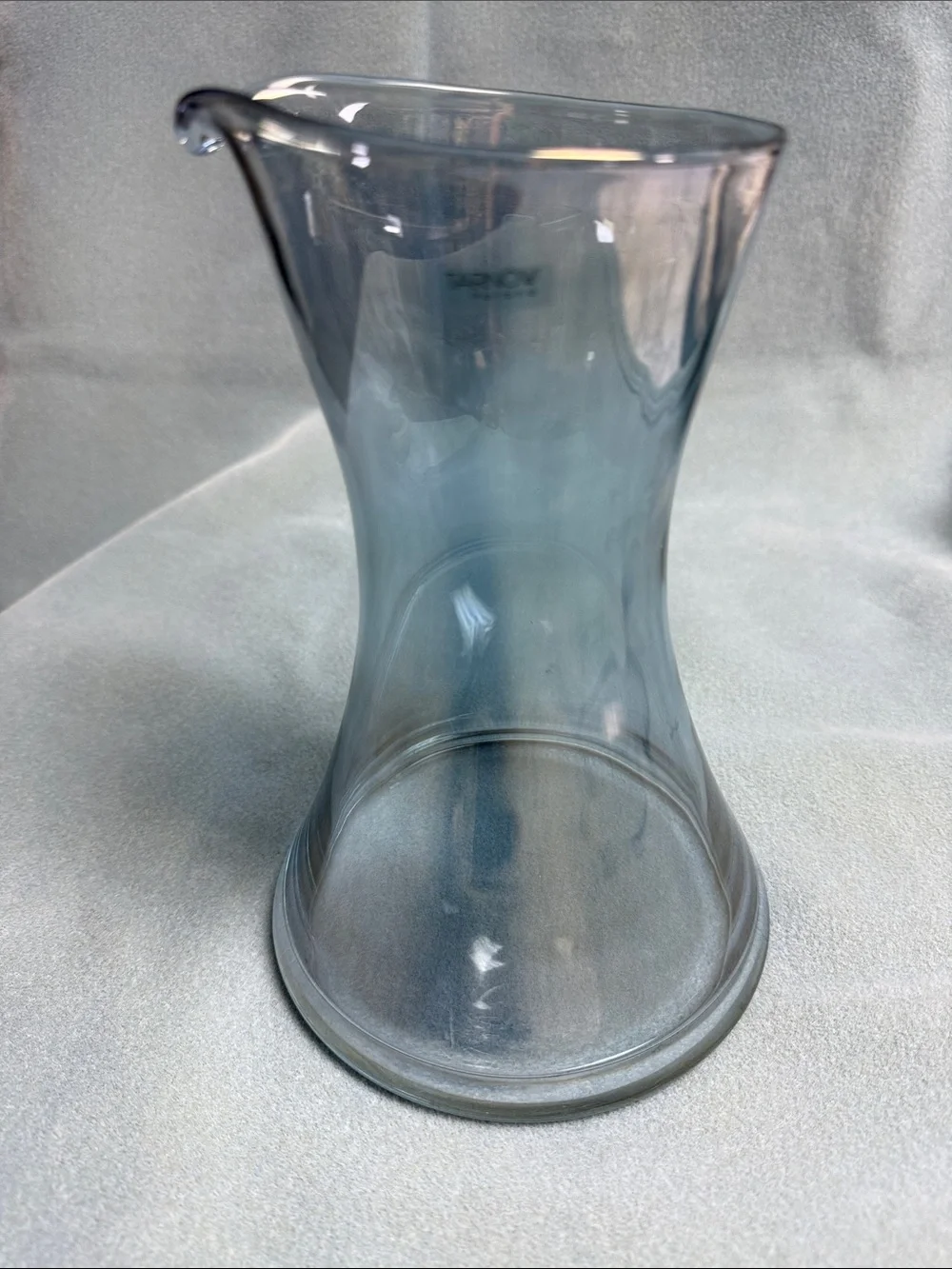 Tarnow Smokey Blue Glass Vase - Poland